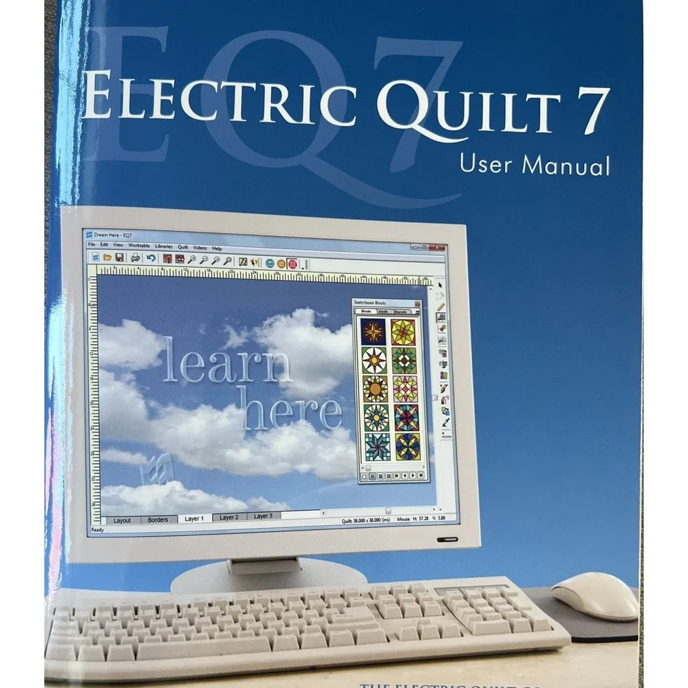 Electric Quilt 7 Upgrade Windows XP New In Opened Box. CD Never Removed. 2010‎